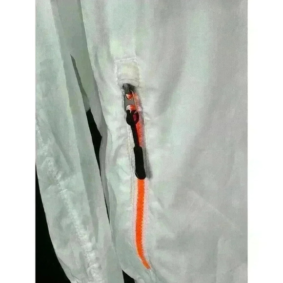 Saucony Men’s Windbreaker Jacket Hooded Zippered Blue Small - Picture 4 of 6